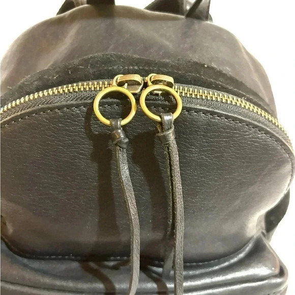 Madewell black leather backpack main image 4